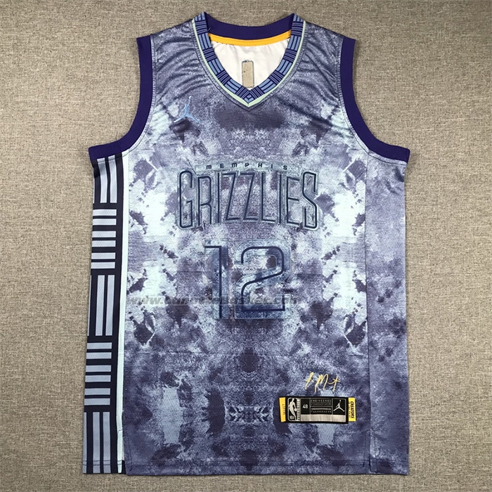 Maglia Memphis Grizzlies Ja Morant #12 Select Series 2023 Blu